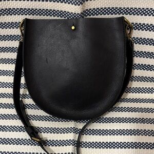 Madewell Black Leather Crossbody Bag